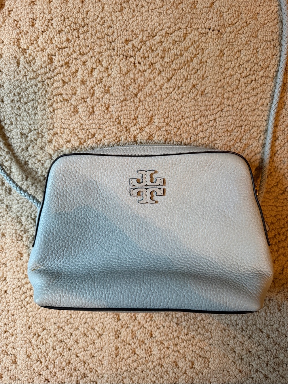 Tory Burch Light Blue Cross body McGraw with Roped Strap